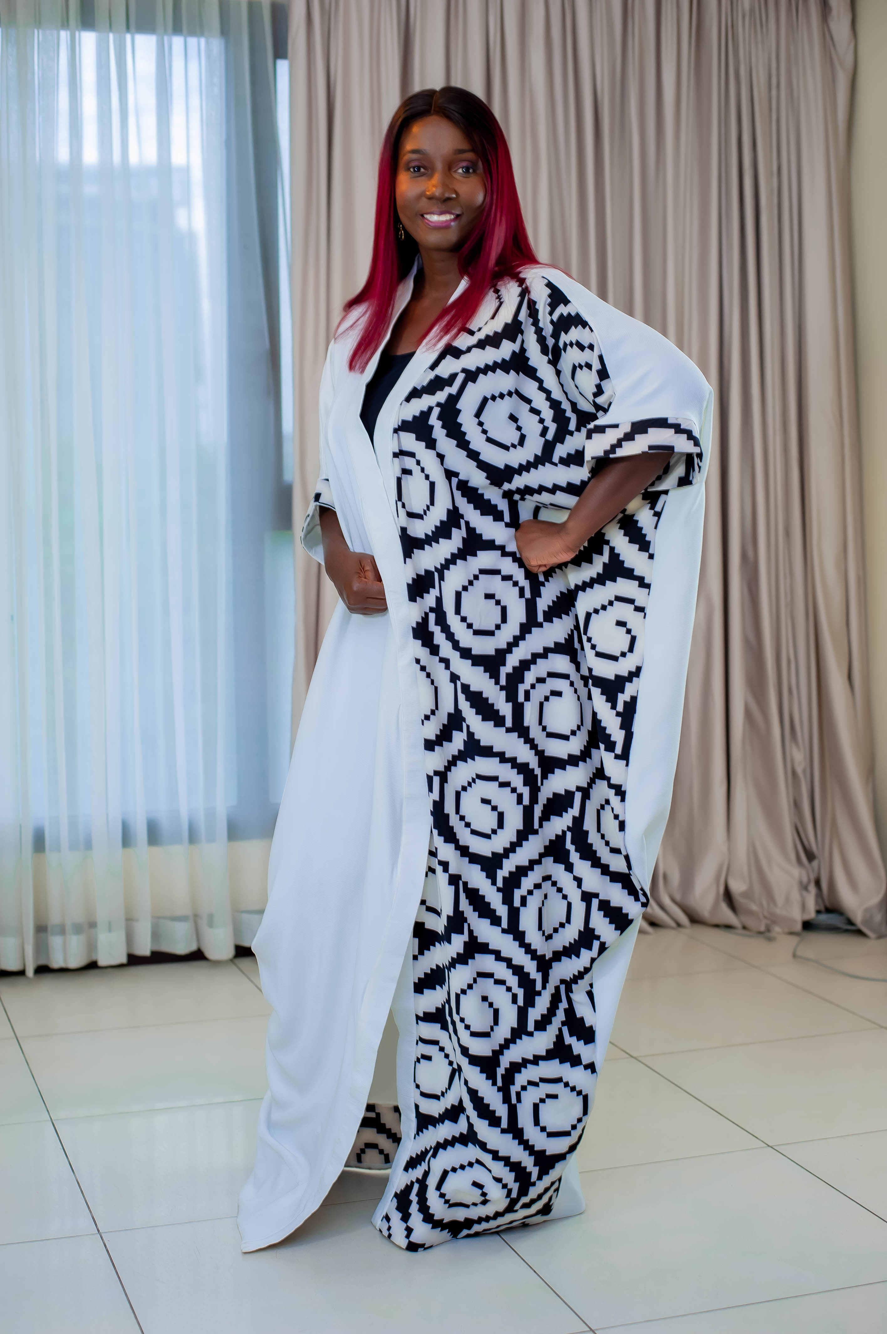 Long White Kimono Boubou Gown