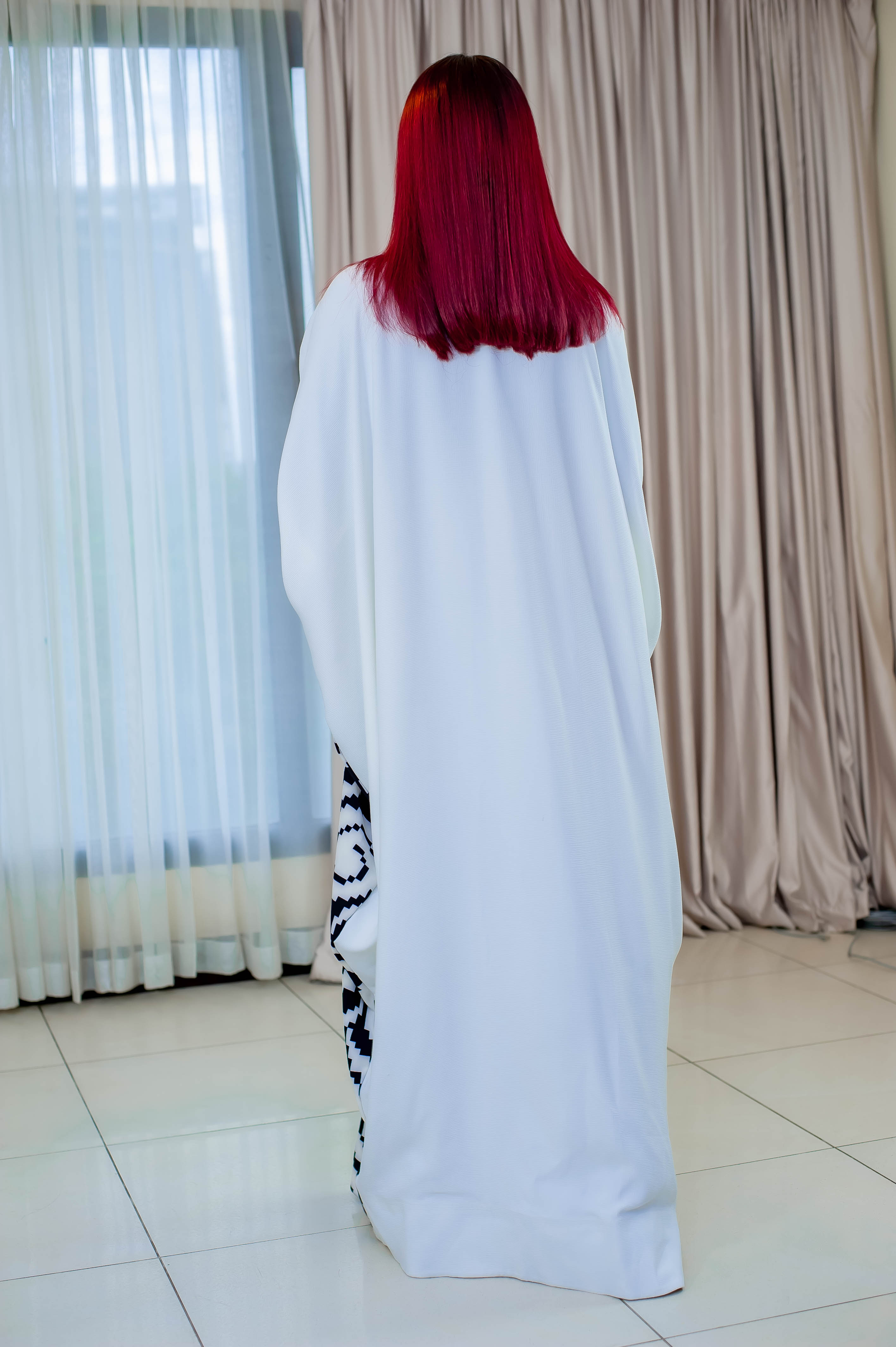 Long White Kimono Boubou Gown